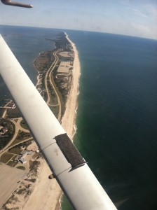 Eastern view of Long Island at 2000ft above Jones Beach