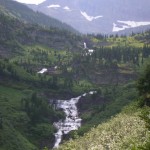 Waterfalls on Stoney Indian Pass