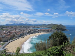 A view from the eastern cliffs of San Sebastian