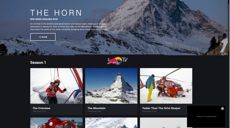 The Horn: Follow Air Zermatt with Red Bull TV