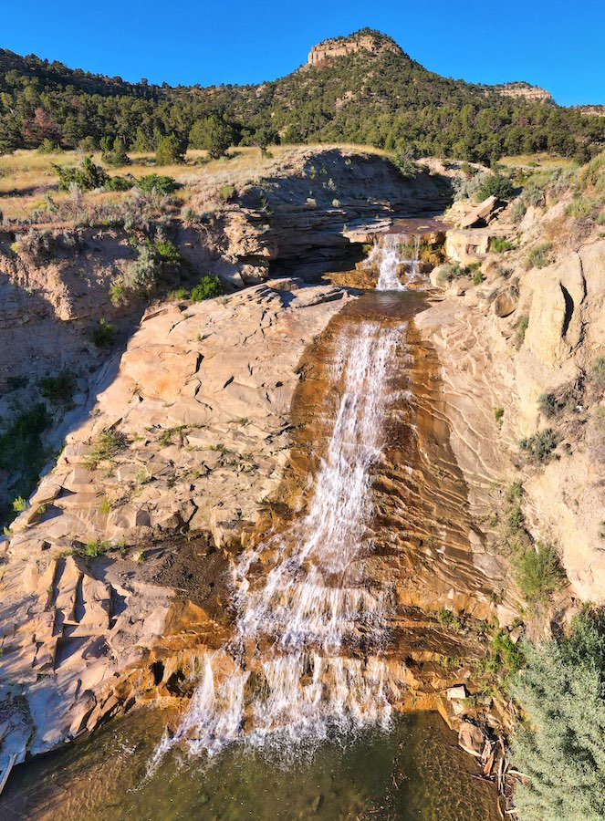 Gordon Creek Falls Near Price, Utah